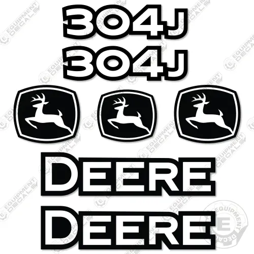 Fits John Deere 304J Decal Kit Wheel Loader 1
