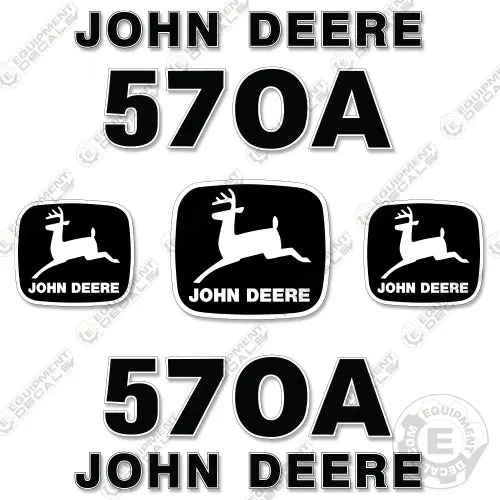 Fits Deere 570A Decal Kit Motor Grader - Scraper 1