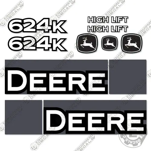 Fits John Deere 624K Decal Kit High Lift Wheel Loader 1