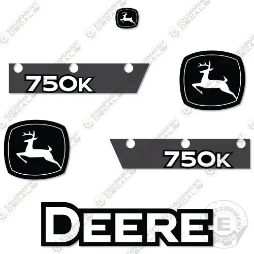 Fits Deere 750K Decal Kit Dozer (2015-2019) 1