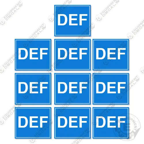Def Decals (Set Of 10) 4" 1