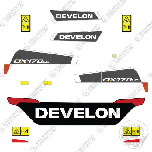 Fits Develon Dx170lc-5  Decal Kit Excavator 1