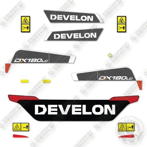 Fits Develon Dx180lc-5  Decal Kit Excavator 1