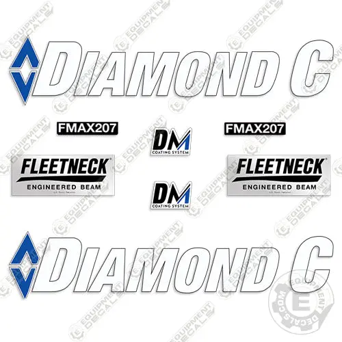 Diamond C Fmax 207 Trailer Decal Kit 1