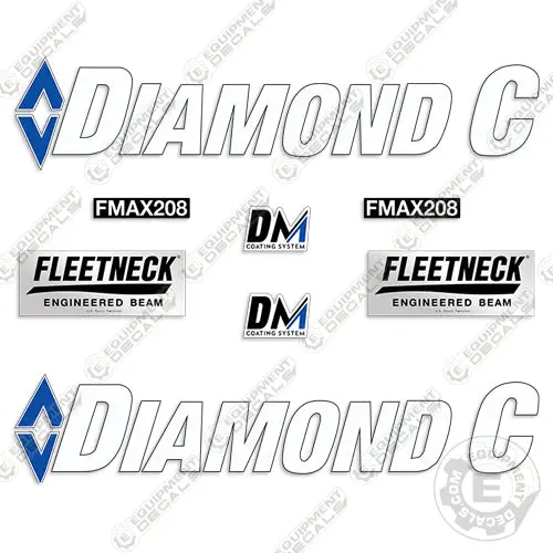 Diamond C Fmax 208-Hs Trailer Decal Kit 1