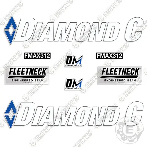 Diamond C Fmax 312 Trailer Decal Kit 1
