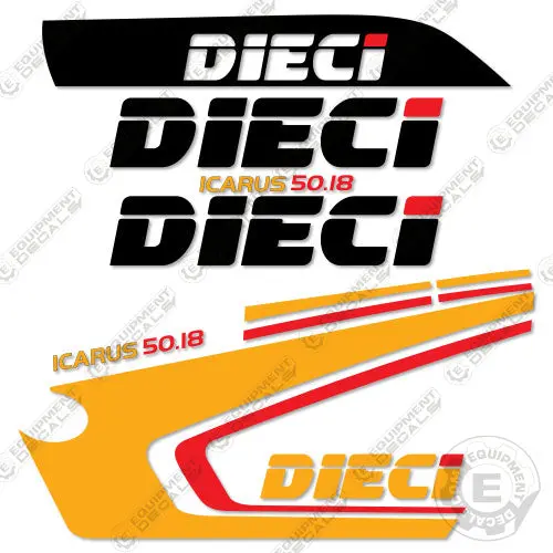 Fits Dieci Icarus 50.18 Decal Kit Telehandler 1