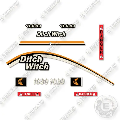 Fits Ditch Witch 1030 Decal Kit Trencher 1