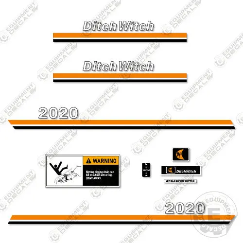Fits Ditch Witch 2020 Decal Kit Tractor 1