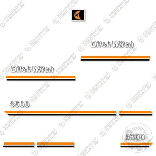 Fits Ditch Witch 3500 Decal Kit Tractor 1