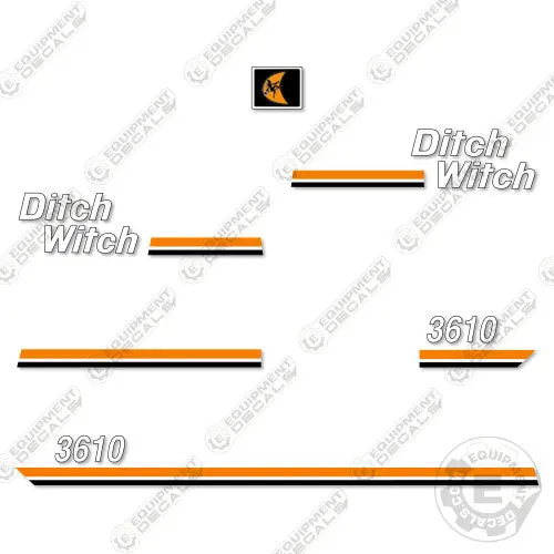 Fits Ditch Witch 3610 Decal Kit Tractor 1