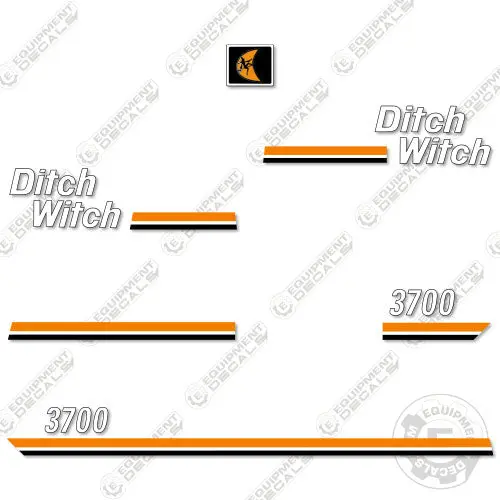 Fits Ditch Witch 3700 Decal Kit Loader 1