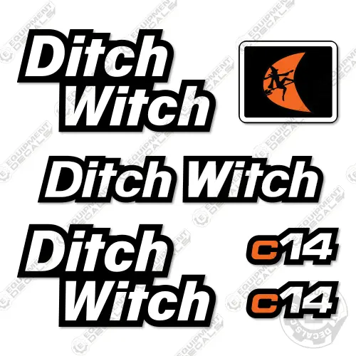 Fits Ditch Witch C14 Decal Kit Trencher 1