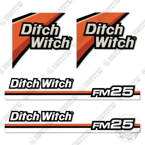 Fits Ditch Witch Fm 25 Decal Kit 1