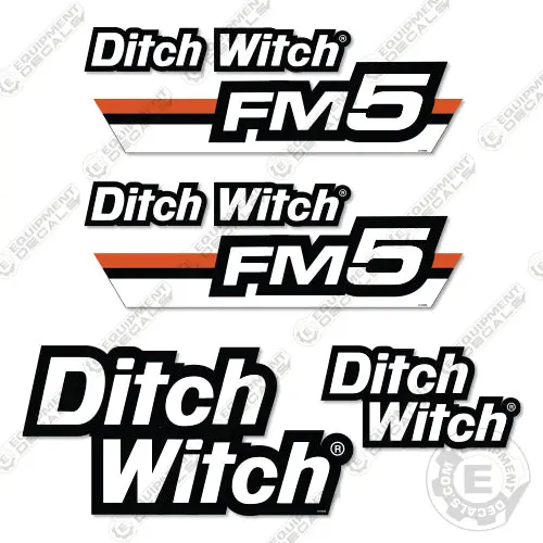 Fits Ditch Witch Fm5 Decal Kit Mixing Tank 1