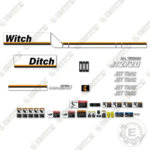 Fits Ditch Witch Jt2720at Mach1 Decal Kit Directional Drill 1