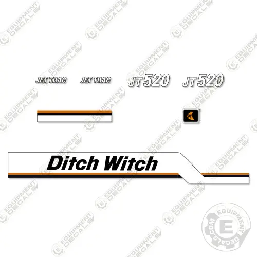 Fits Ditch Witch Jt520 Decal Kit Directional Drill (Older) 1