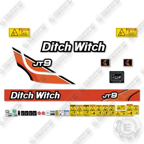 Fits Ditch Witch Jt9 Decal Kit Drill 1