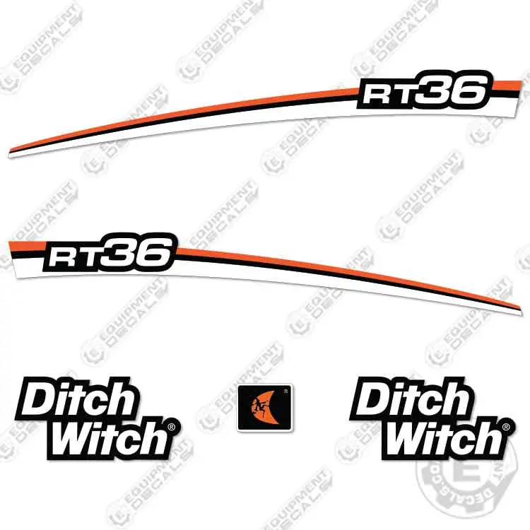 Fits Ditch Witch Rt36 Decal Kit Trencher 1