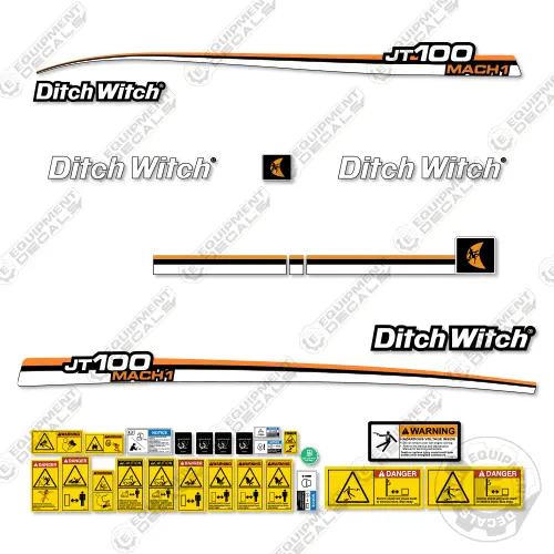 Fits Ditch Witch Jt100 Mach 1 Decal Kit Directional Drill 1