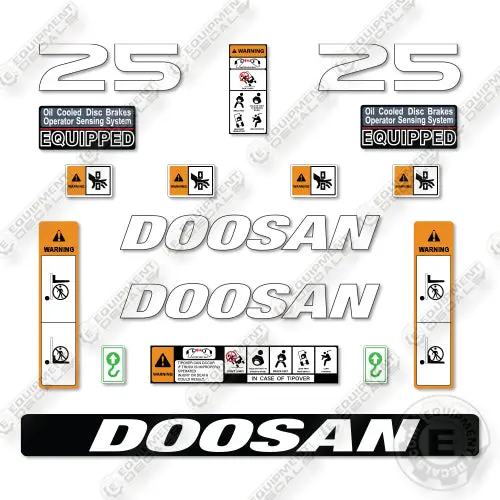 Fits Doosan G25p-7 Decal Kit Forklift 1