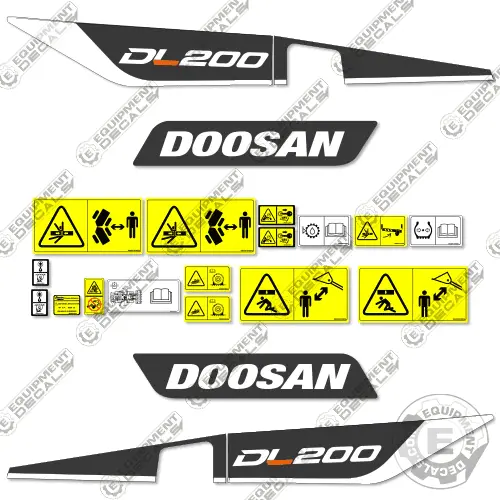 Fits Doosan Dl200-5 Decal Kit Wheel Loader 1