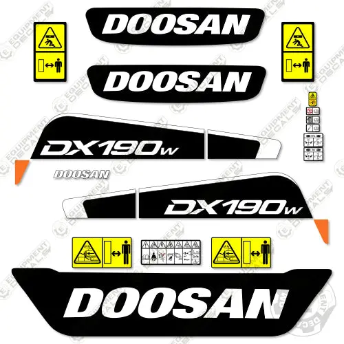Fits Doosan Dx190lc-5 Decal Kit Excavator 1
