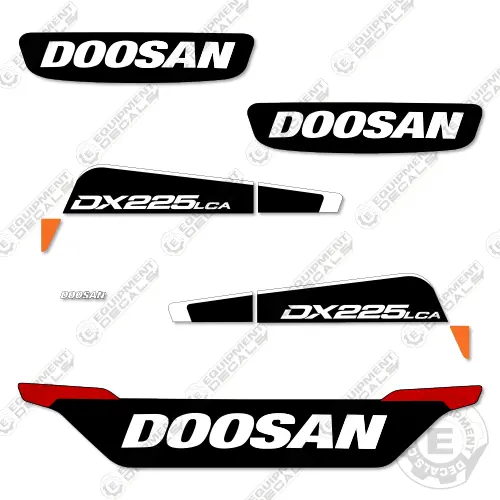 Fits Doosan Dx225lca Decal Kit Excavator 1