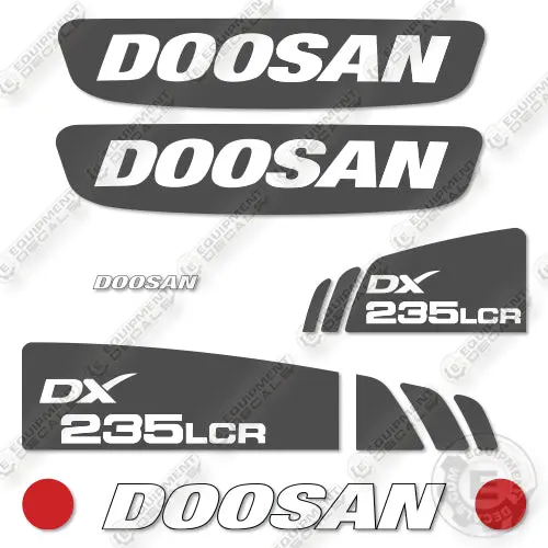 Doosan Dx235lcr-3 Decal Kit Crawler Excavator- Aftermarket Kit - Not Genuine Oem 1