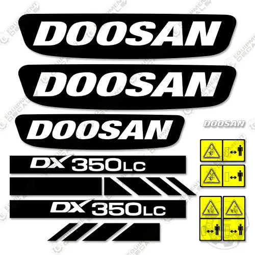 Fits Doosan Dx350lc-3 Decal Kit Excavator 1