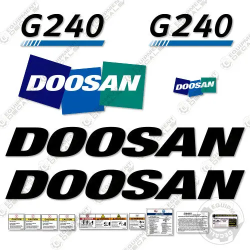 Fits Doosan G240 Decal Kit Compressor 1