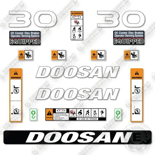 Fits Doosan G30p-7 Decal Kit Forklift 1