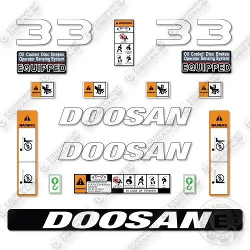 Fits Doosan G33p-7 Decal Kit Forklift 1
