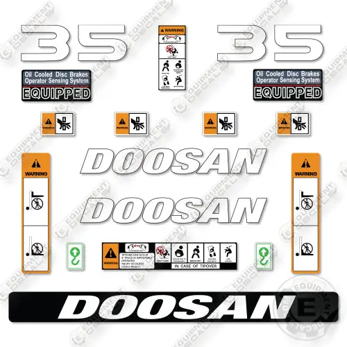 Fits Doosan G35c-7 Decal Kit Forklift 1