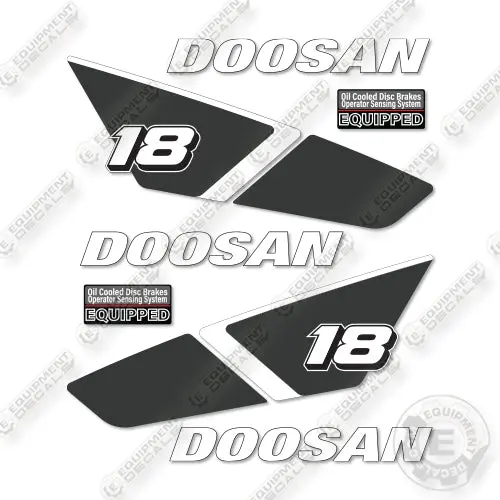 Doosan Gc18s-9 Decal Kit Forklift- Aftermarket Kit - Not Genuine Oem 1
