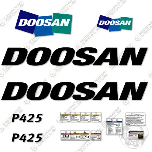 Fits Doosan P425 Decal Kit Compressor 1