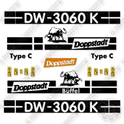 Fits Doppstadt  Dw-3060K Decal Kit Shredder 1