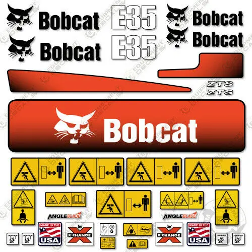 Fits Bobcat E35 Decal Kit Replacements Mini Excavator 1