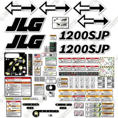 Fits Jlg 1200Sjp Decal Kit Boom Lift 1