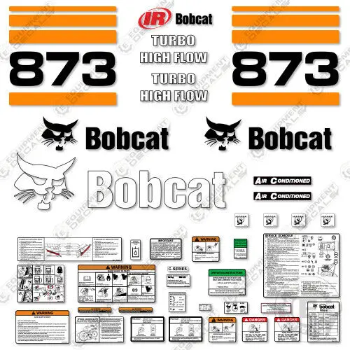Fits Bobcat 873 Skid Steer Decal Kit 1