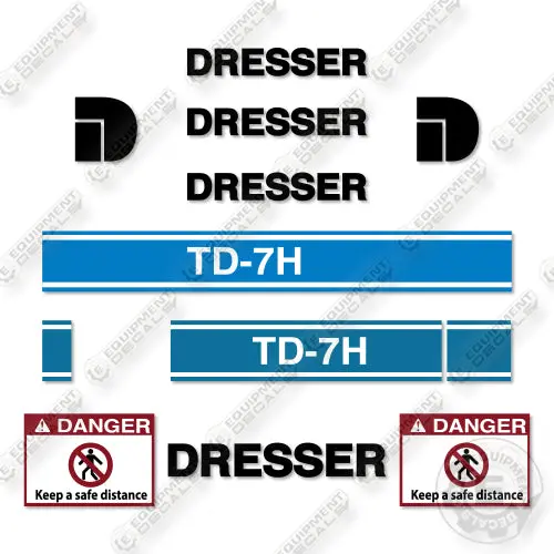 Fits Dresser Td-7H Decal Kit Crawler Dozer 1