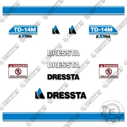 Fits Dressta Td-14M Extra Decal Kit Dozer 1