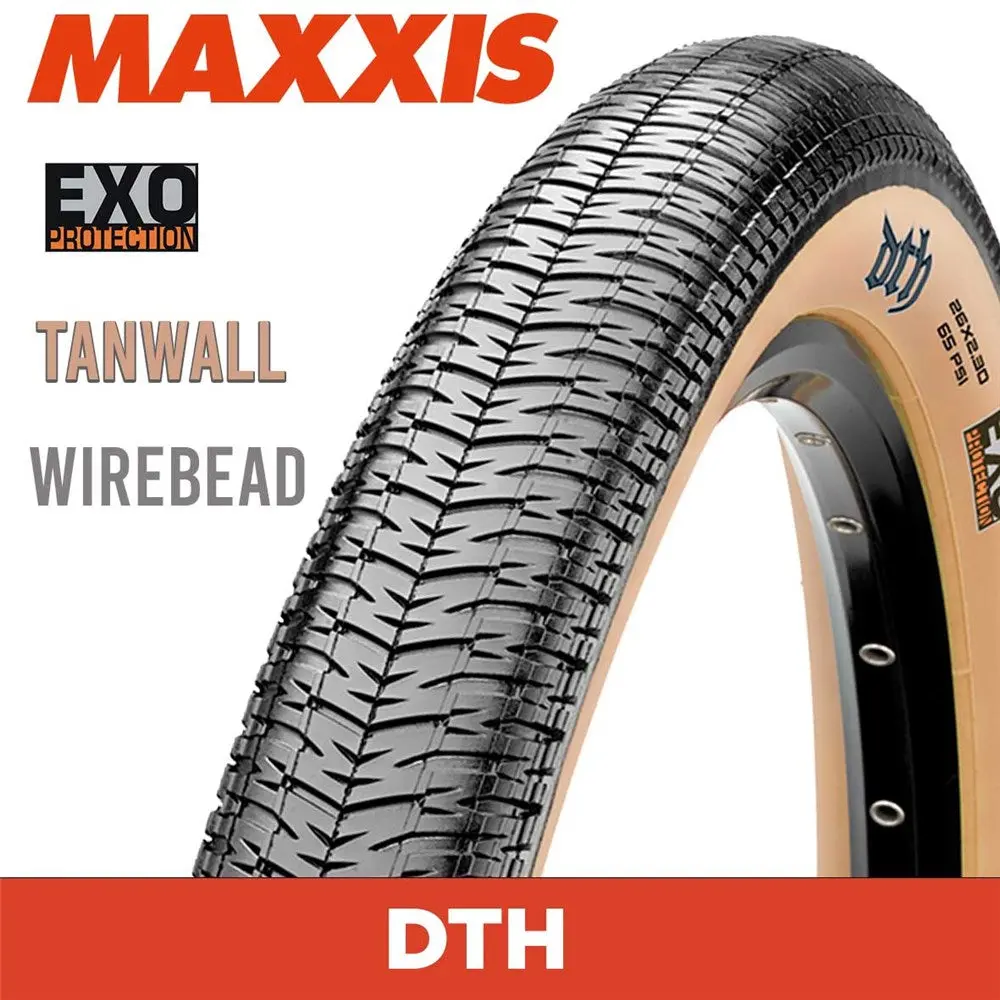 Tyre 26 X 2.30 Maxxis Dth Exo Wirebead Tanwall 1