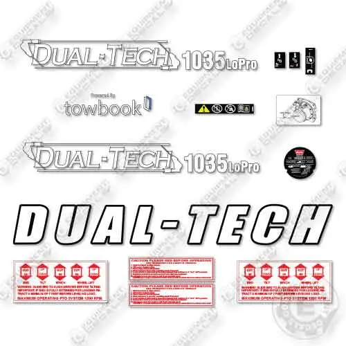 Fits Dual Tech 1035 Lo Pro Decal Kit Trailer 1