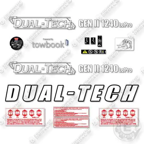 Fits Dual Tech 1240 Lo Pro Decal Kit Trailer 1