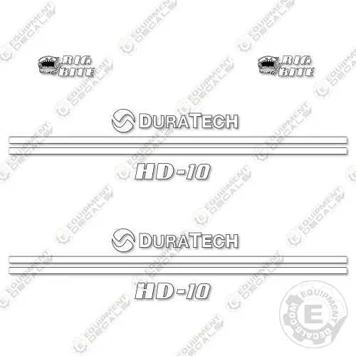 Fits Duratech Hd-10 Decal Kit Tub Grinder 1
