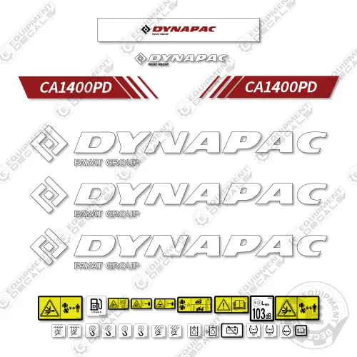 Dynapac Ca1400pd Decal Kit Roller 1