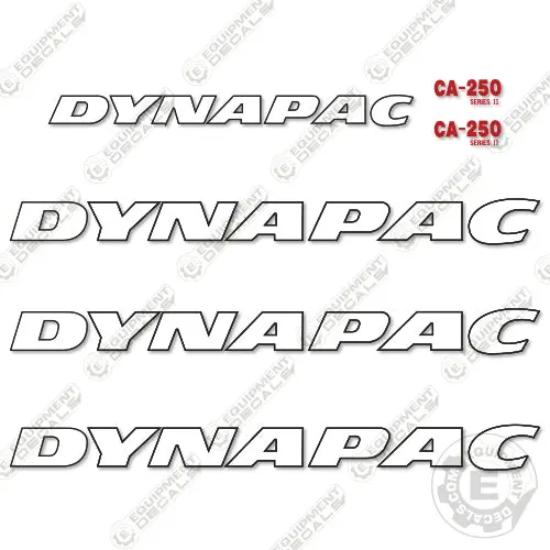 Fits Dynapac Ca250 Series 2 Decal Kit Roller 1
