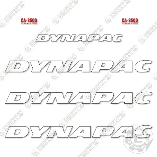 Fits Dynapac Ca250d Series 2 Decal Kit Roller 1