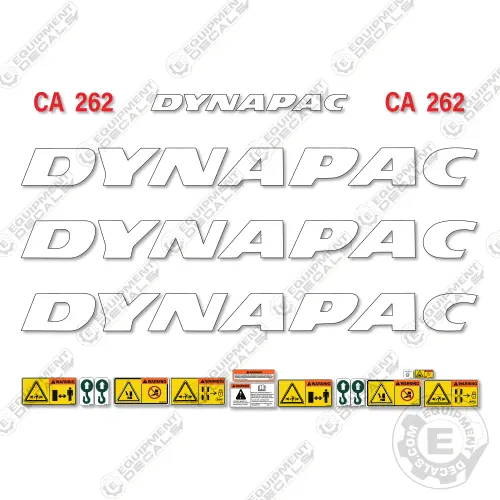 Fits Dynapac Ca262 Decal Kit Roller 1